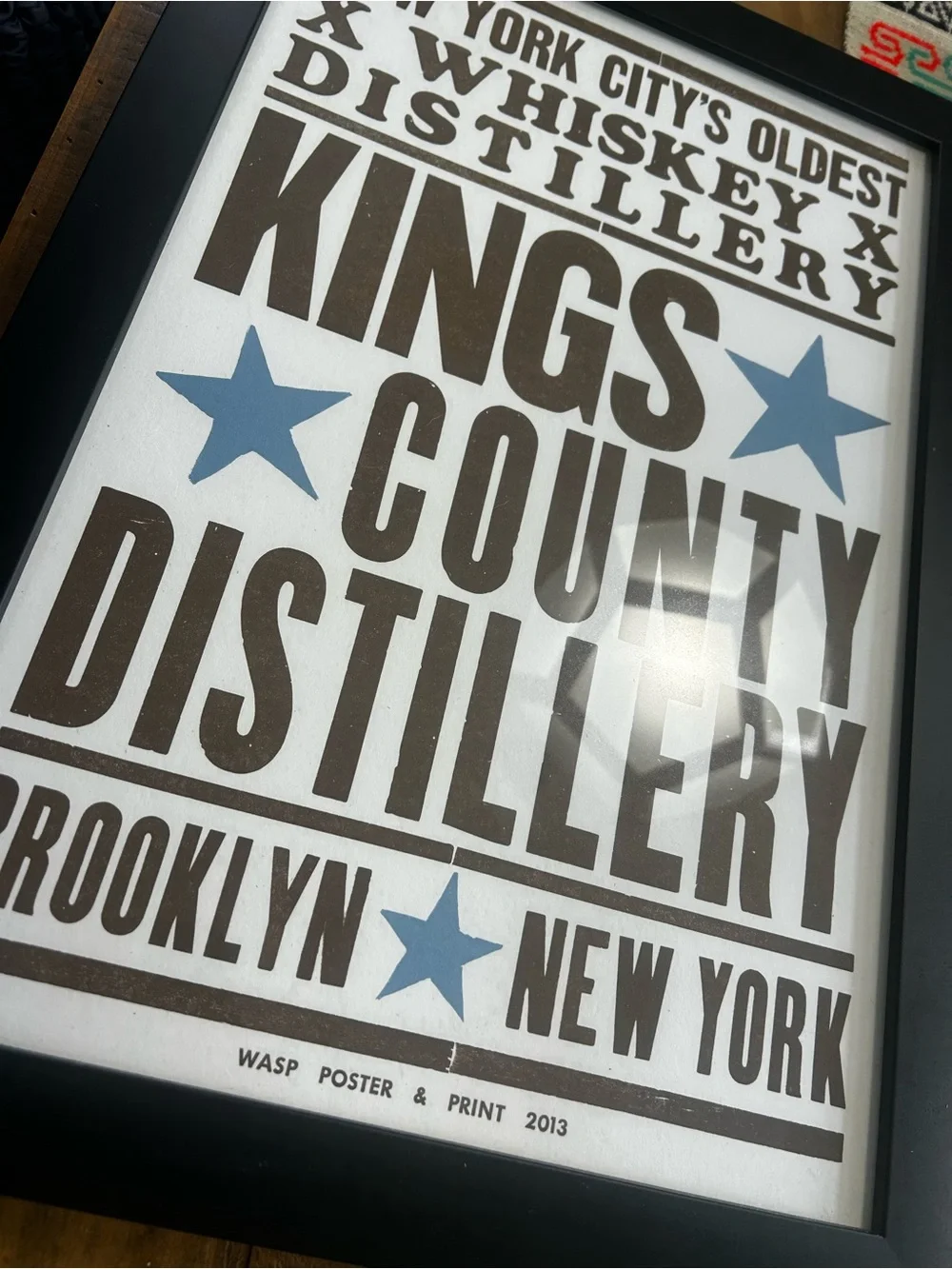 Kings County Distillery decorative framed poster